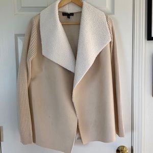 Chic, sweater, jacket, wrap. Knit back n sleeves.
